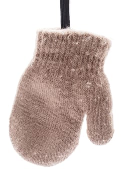 mittens on a white background