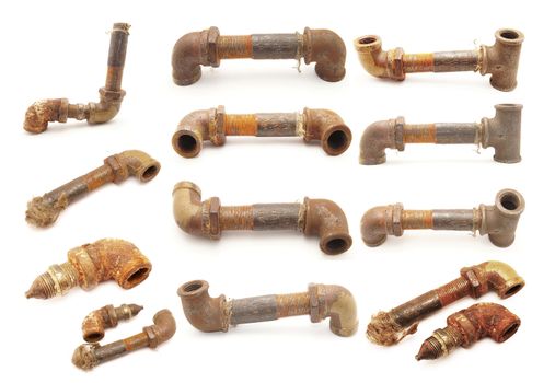 Old a pipe. Set