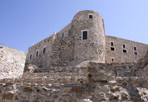 Old venetian castle on a beautiful Naxos island