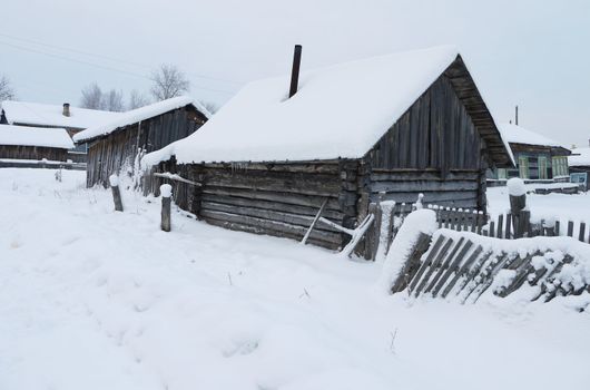 village in winter