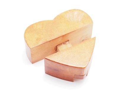heart. puzzle on a white background