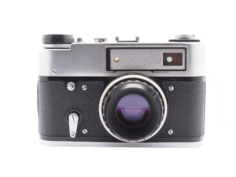 old camera on a white background