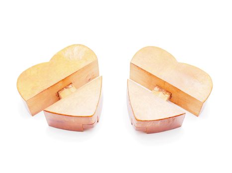 heart. puzzle on a white background