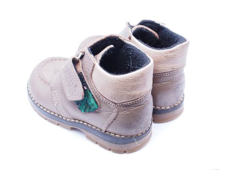 Children's shoes on a white background