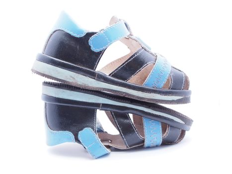 Children's shoes on a white background