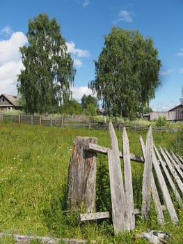 fence in the countryside