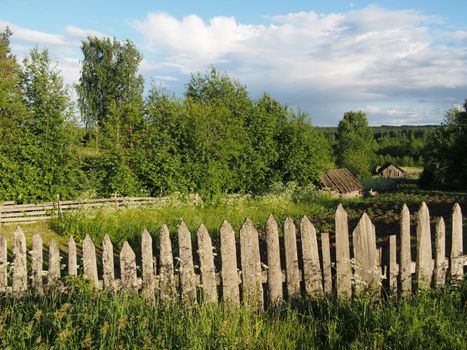 fence in the countryside