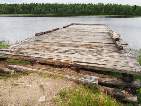pier on the river