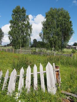 fence in the countryside