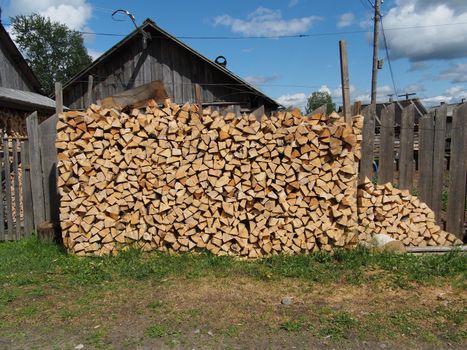 chopped firewood