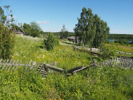 fence in the countryside