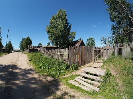 fence in the countryside