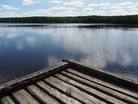 pier on the river