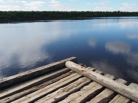 pier on the river