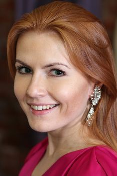 beautiful red-haired woman