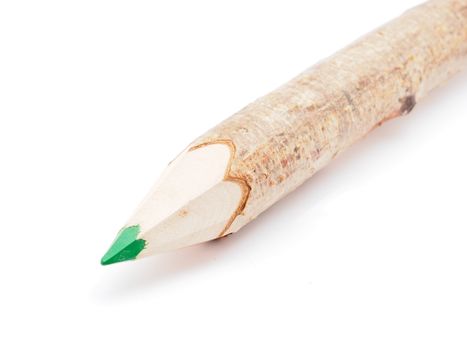 pencil a branch on a white background