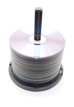 CD on white background 