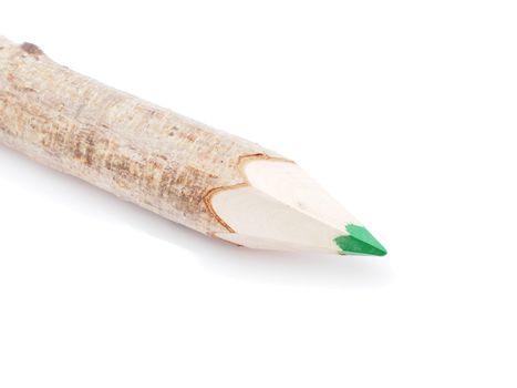 pencil a branch on a white background