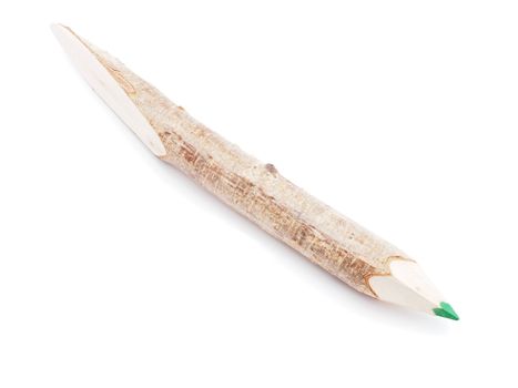 pencil a branch on a white background