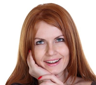 young beautiful redhair woman