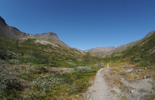 path in the mountains