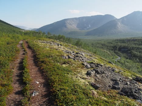 path in the mountains