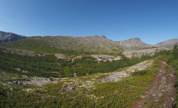 path in the mountains