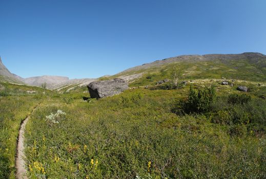 path in the mountains