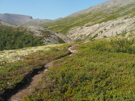 path in the mountains