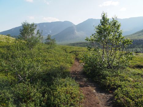 path in the mountains