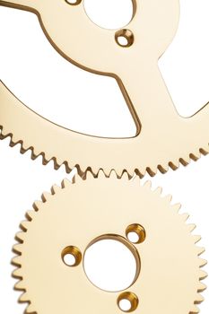 Macro view of gears of machine part
