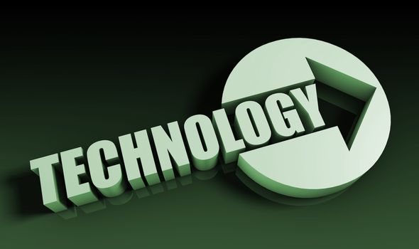 Technology Concept With an Arrow Going Upwards 3D
