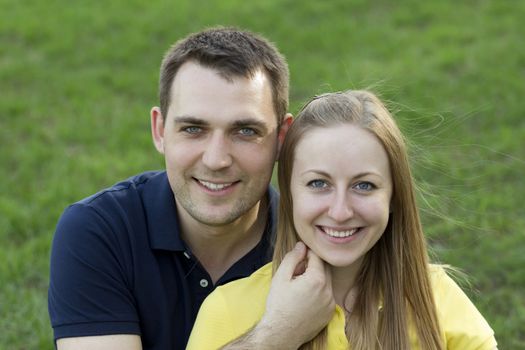 Portrait of a happy young couple