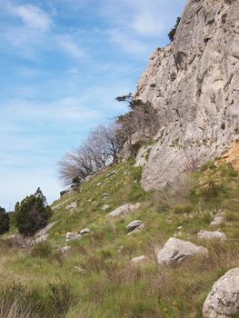 Rock and sky