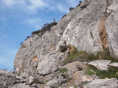 Rock and sky