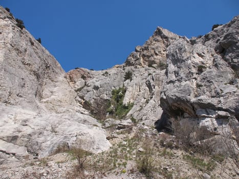 Rock and sky