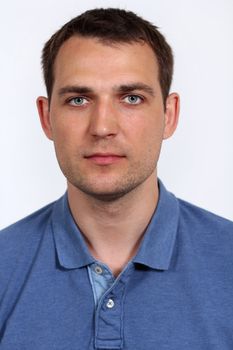 Closeup portrait of young man