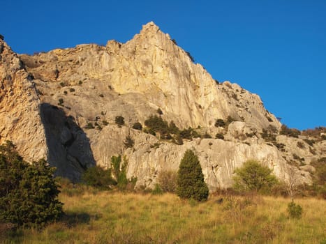 mountains at sunset 