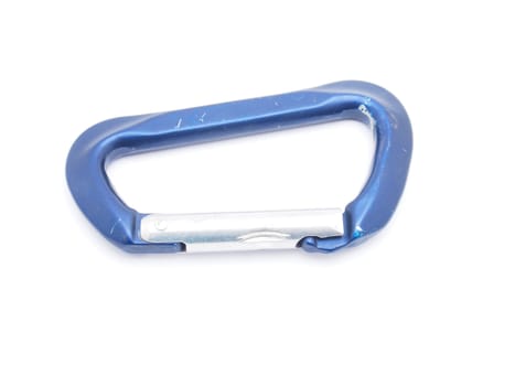 climbing carabiner on a white background