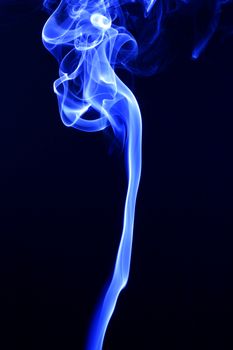 blue smoke abstract background close up