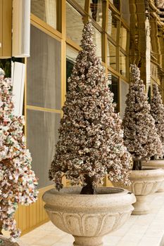 Christmas trees made from jewelry stones