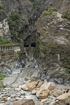 Famous geography landscape at Taroko National Park, Taiwan, Asia