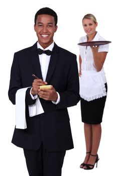 waiter and waitress