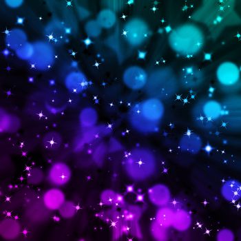 abstract magic bokeh and star lighting  background