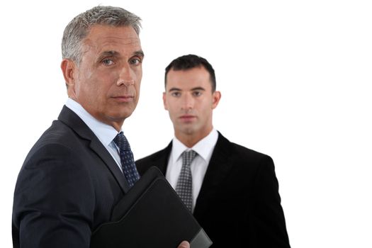 Businessmen with briefcase