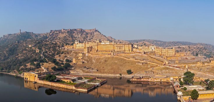 Famous Rajasthan landmark - Amer (Amber) fort, Rajasthan, India