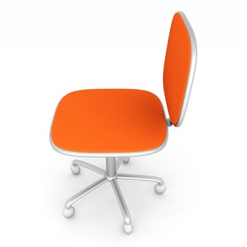 A modern office chair. 3d rendered Illustration.