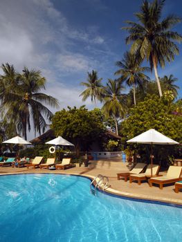 Luxury resort on Ko Phi Phi Island in Phangnga Bay near Phuket in southern Thailand