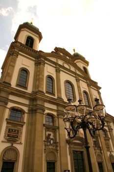 The Jesuit Church in Lucerne, Switzerland, Europe. The Church was built between 1666 and 1677.