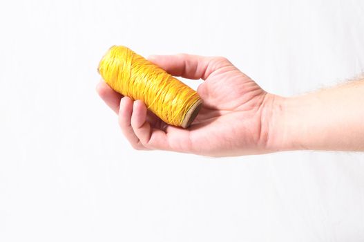 Roll of Twine isolated on a White Background